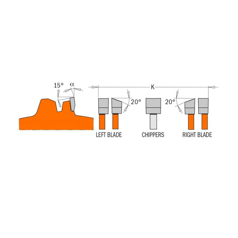 CMT Dado klinger 203x6,3-20,0x30 Z12