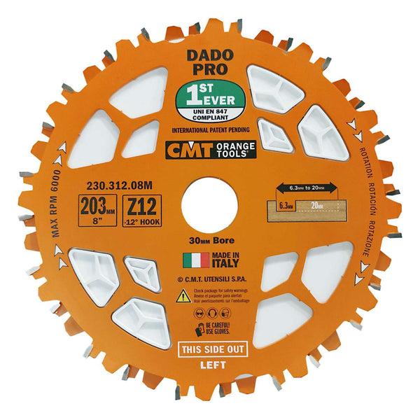 CMT Dado klinger 203x6,3-20,0x30 Z12
