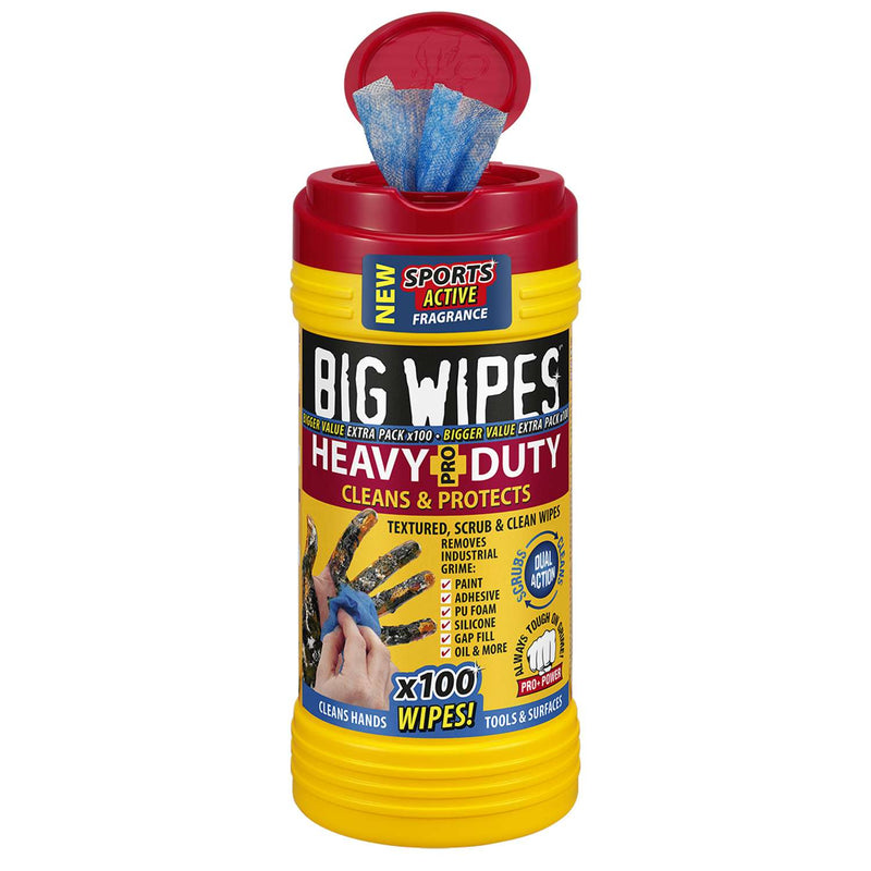 BIG WIPES Renseservietter Heavy-duty - rød