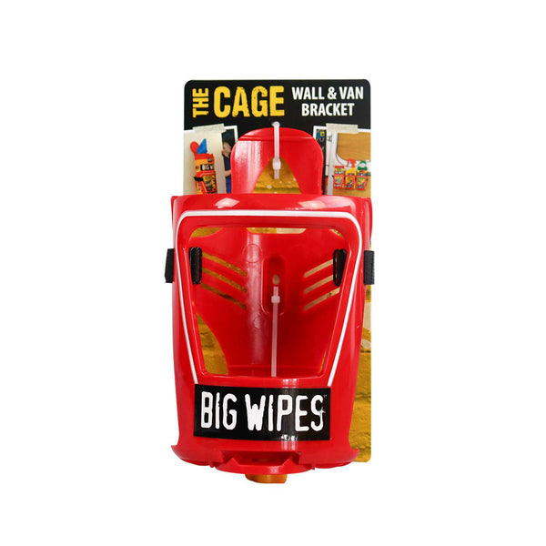 BIG WIPES Plastholder bil/væg rød