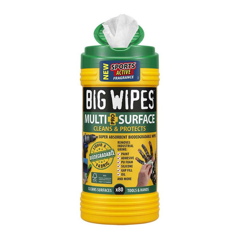 BIG WIPES Renseservietter Multi-surface - grøn