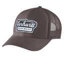 CARHARTT Kasket Twill Mesh-back Logo Patch Cap DARK-SEPIA OFA