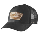 CARHARTT Kasket Twill Mesh-back Logo Patch Cap BLACK OFA