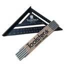 TOOLSTER Speedvinkel TSV 18 cm og tommestok 2m SÆT
