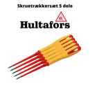 HULTAFORS Skruetrækkersæt 5 dele T5-9 VDE "ELEKTRONIK"