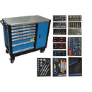 BATO Værktøjsvogn 7 skuffer og skab XXL 450 dele.