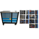 BATO Værtkøjsvogn 14 skuffer XXL 506 dele.