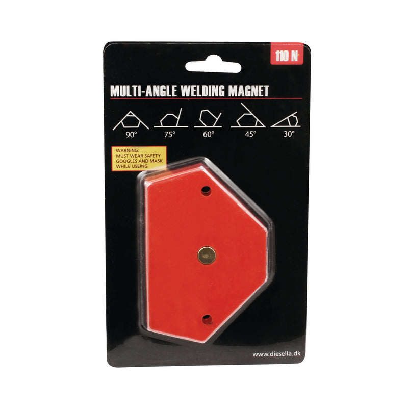 WLDPRO Multivinkel Svejsemagnet med 30°/45°/60°/75°/90° vinkler (110N)