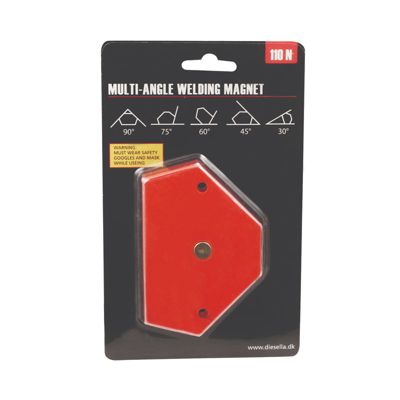 WLDPRO Multivinkel Svejsemagnet med 30°/45°/60°/75°/90° vinkler (110N)