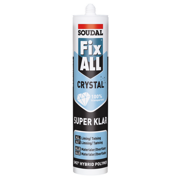 SOUDAL multifuge/klæber Fix ALL® Crystal 290ml klar