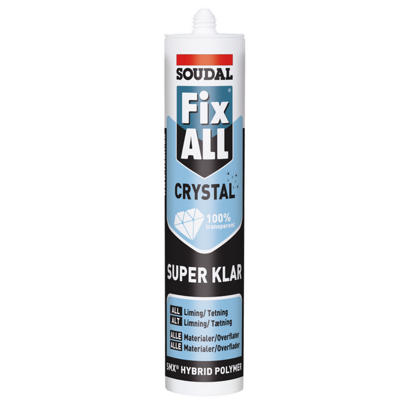 SOUDAL multifuge/klæber Fix ALL® Crystal 290ml klar