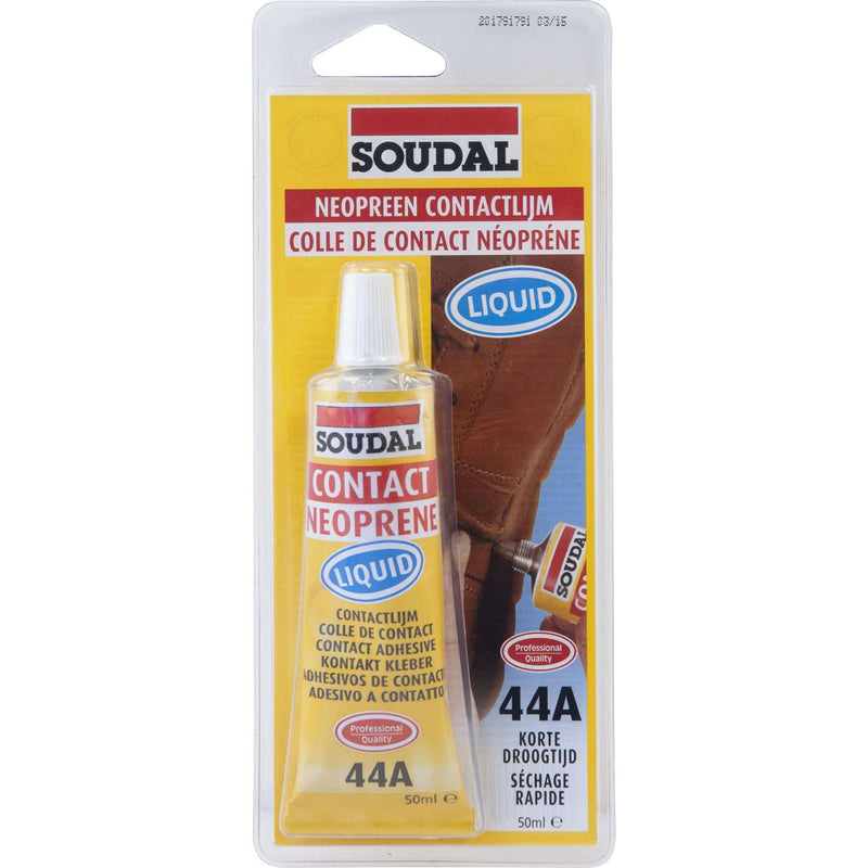 SOUDAL Kontaktlim flydende 50ml klar