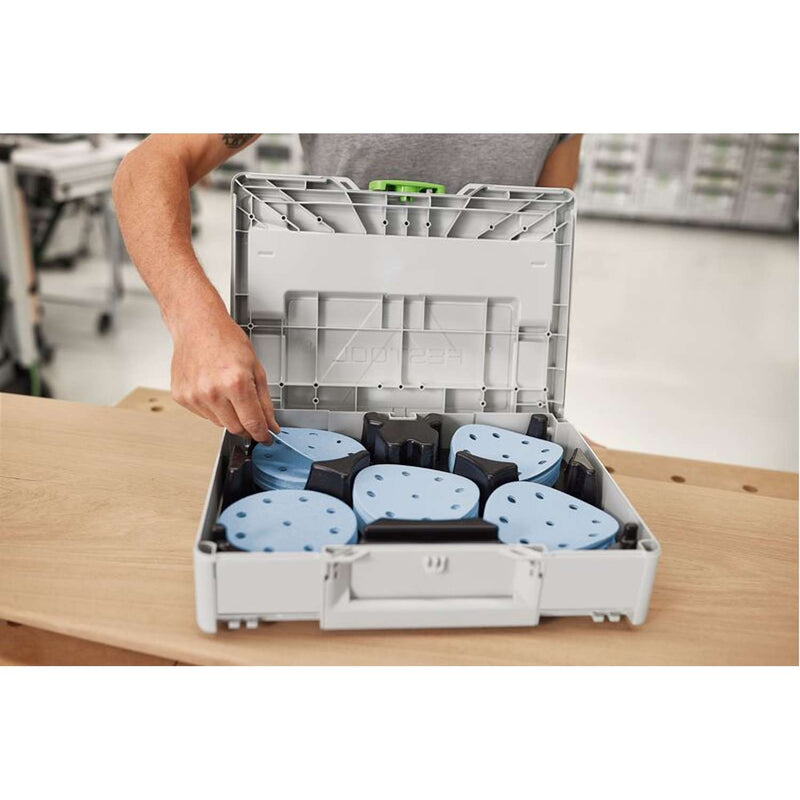 FESTOOL Slibepapir-Systainer³ Granat SYS-STF D125 GR-Set