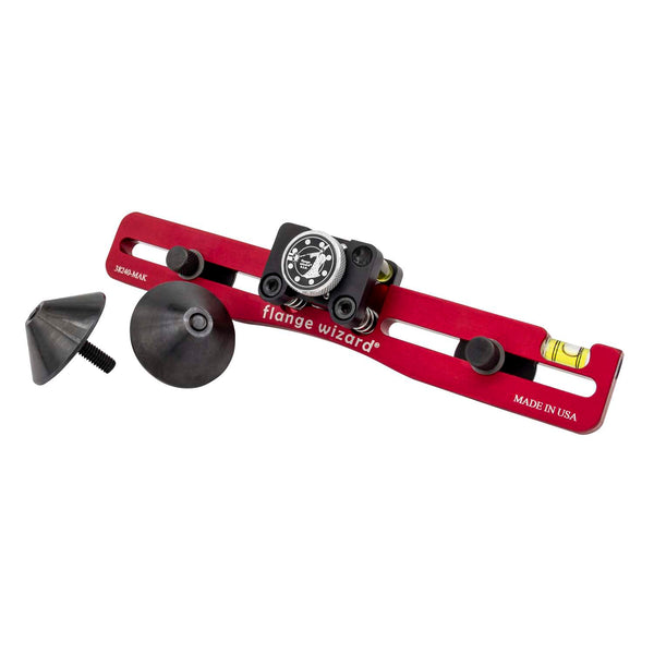 DIESELLA FLANGE WIZARD Magnetisk Flangejusterings sæt med vaterpas, magnet og centerkegler