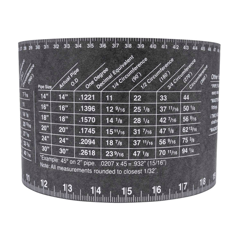 DIESELLA FLANGE WIZARD Wrap-Around WW-17A Large for 6"-30" rør (120" Længde / 5 1/4" Bredde)