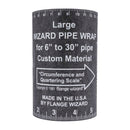 DIESELLA FLANGE WIZARD Wrap-Around WW-17A Large for 6"-30" rør (120" Længde / 5 1/4" Bredde)