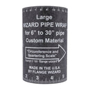 DIESELLA FLANGE WIZARD Wrap-Around WW-17A Large for 6"-30" rør (120" Længde / 5 1/4" Bredde)