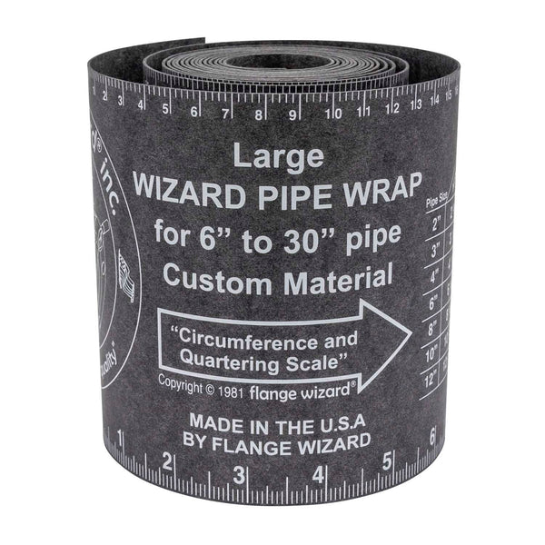 DIESELLA FLANGE WIZARD Wrap-Around WW-17A Large for 6"-30" rør (120" Længde / 5 1/4" Bredde)