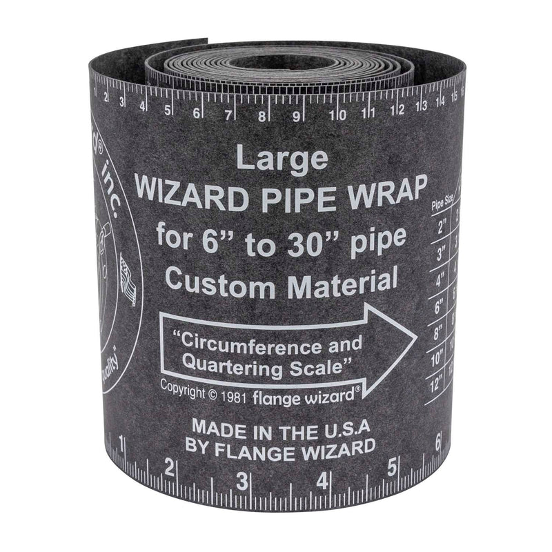 DIESELLA FLANGE WIZARD Wrap-Around WW-17A Large for 6"-30" rør (120" Længde / 5 1/4" Bredde)