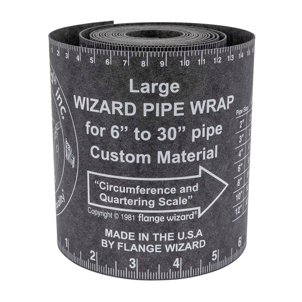 DIESELLA FLANGE WIZARD Wrap-Around WW-17A Large for 6"-30" rør (120" Længde / 5 1/4" Bredde)
