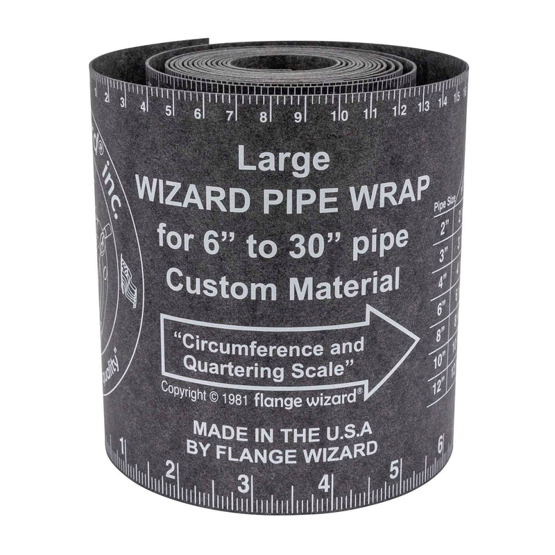 DIESELLA FLANGE WIZARD Wrap-Around WW-17A Large for 6"-30" rør (120" Længde / 5 1/4" Bredde)