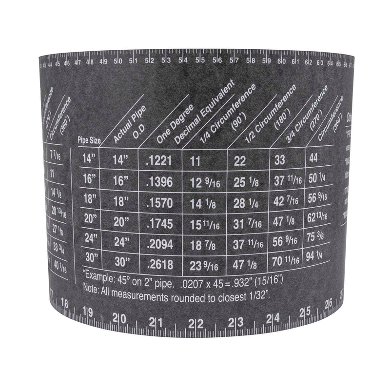DIESELLA FLANGE WIZARD Wrap-Around WW-19 Extra-Large for 12"-48" rør (180" Længde / 7" Bredde)