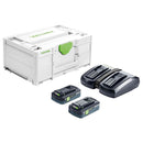 FESTOOL Batteri Energi-Set SYS 18V 2x4,0/TCL 6 DUO