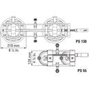 BESSEY pladespænder med pumpe PS130