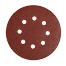 MIRKA Sliberondel, velcro, 8hul 125mm 5 stk