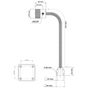 WRKPRO LED Maskinlys "BRAVO" med 530 mm svanehals AC 230V
