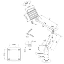 WRKPRO LED Maskinlys "LIMA" IP65 400x400 mm AC+DC 24V