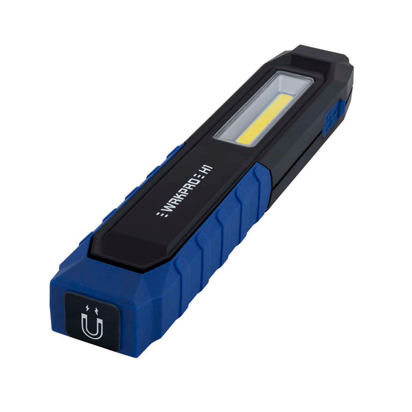 WRKPRO arbejdslampe "H1" 2W COB LED lampehoved med magnet, krog og genopladeligt batteri