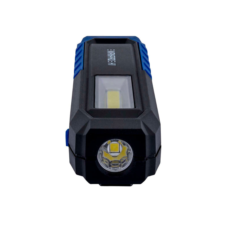 WRKPRO arbejdslampe "H1" 2W COB LED lampehoved med magnet, krog og genopladeligt batteri