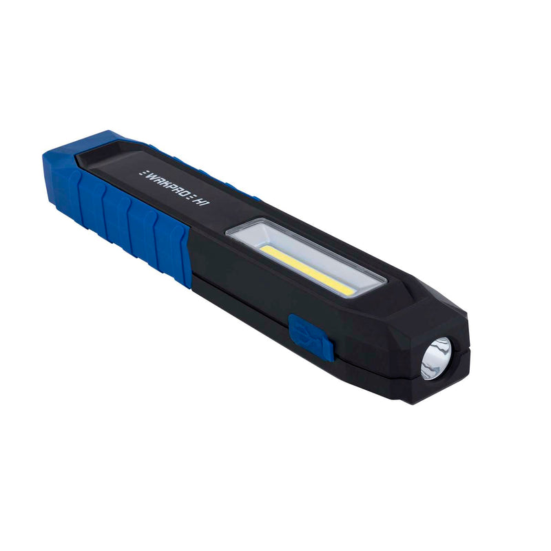 WRKPRO arbejdslampe "H1" 2W COB LED lampehoved med magnet, krog og genopladeligt batteri