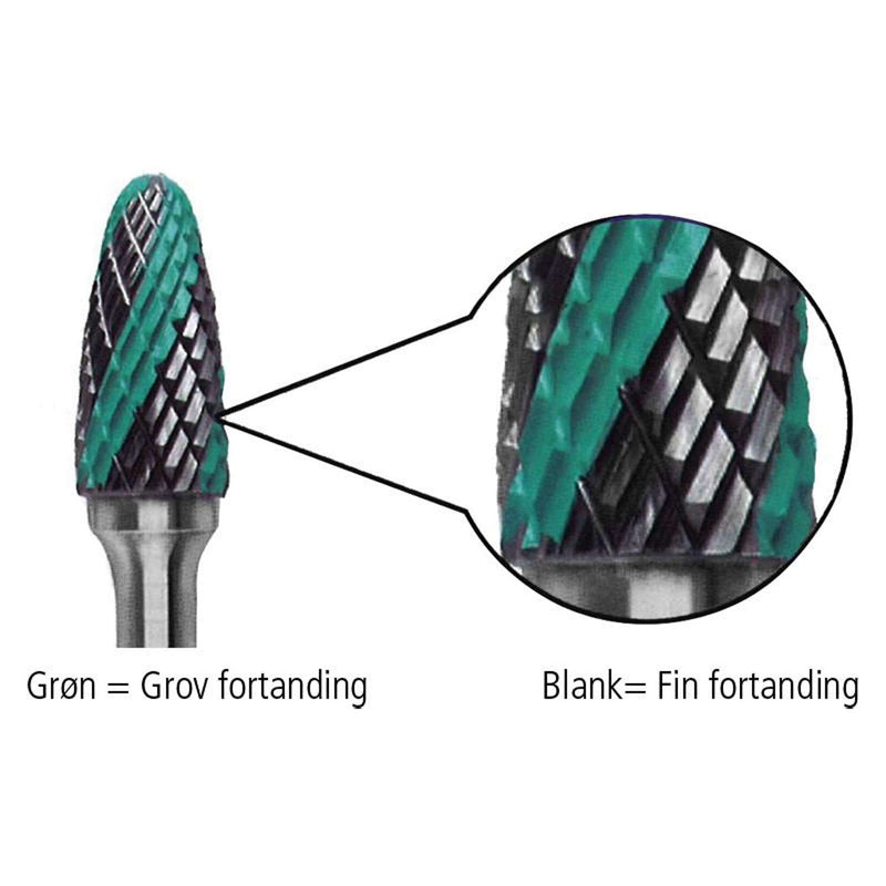 DIESELLA Fræsestift HM Ø10x20 mm form M (Speedcut) med Ø6 mm skaft