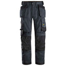 SNICKERS Arbejdsbukser AllroundWork stretch loose fit, hylsterlommer 6251 koksgrå/sort