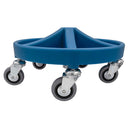 DIESELLA Montørstol/Taburet med sæde i PU-skum, fodkryds med 5 rum, 5xØ75 hjul og højde 350-470 mm (BLÅ)