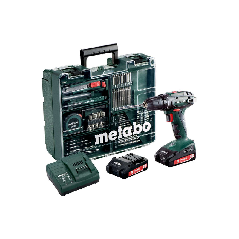 METABO AKKU SKRUEMASKINE BS 18 2X2,0 10 MM WORKSHOP