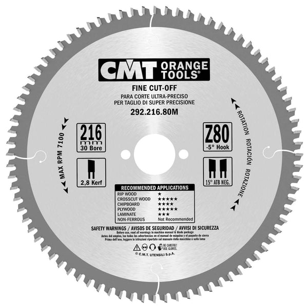 CMT Rundsavsklinge 216x2,8x30 Z64 W NEG