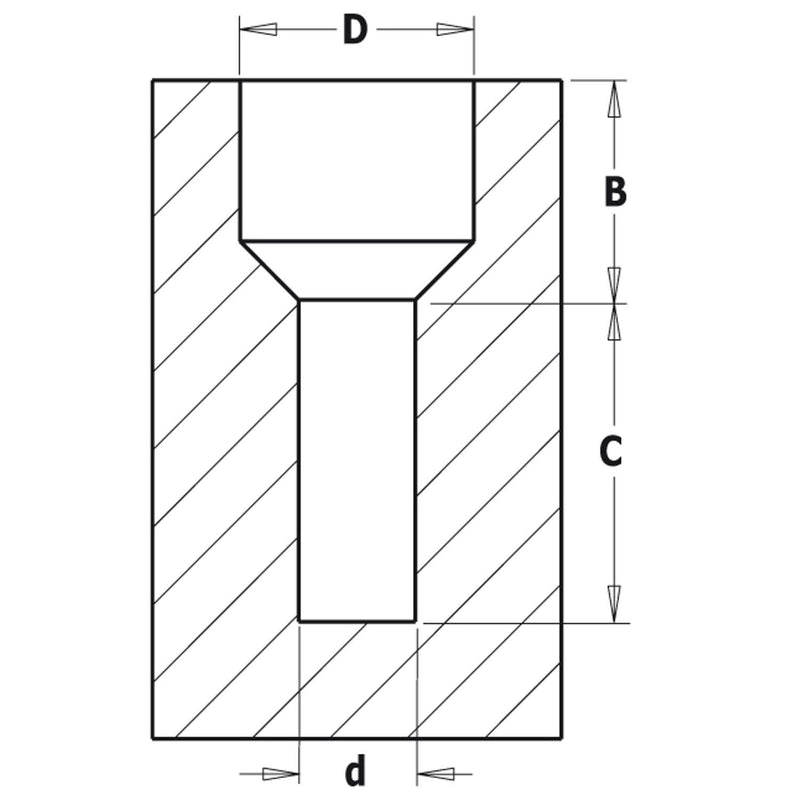 CMT Forsænker HM 45° 3x12mm K8 H