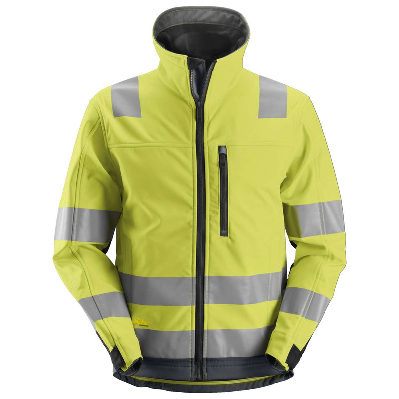 SNICKERS softshell jakke 1230 Hi-Vis gul