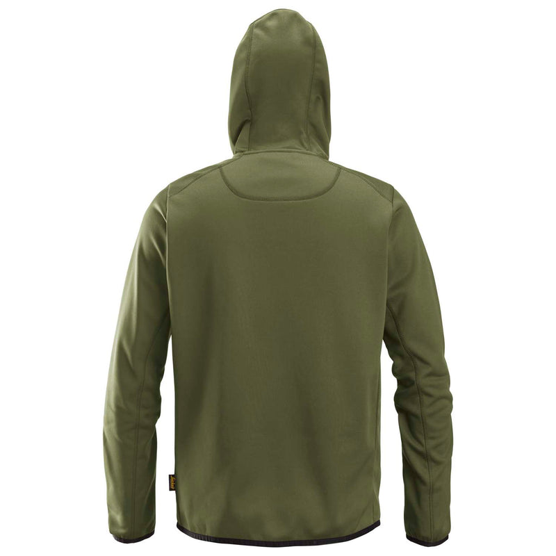 SNICKERS Hættetrøje AllroundWorke fleece med lynlås 8058 khaki grøn