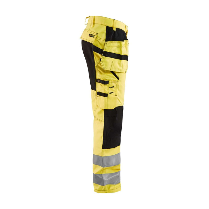 BLÅKLÄDER håndværkerbuks Hi-Vis gul/sort 1552