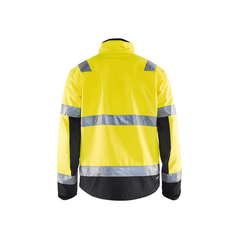 BLÅKLÄDER softshell jakke Hi-Vis gul/sort 4900