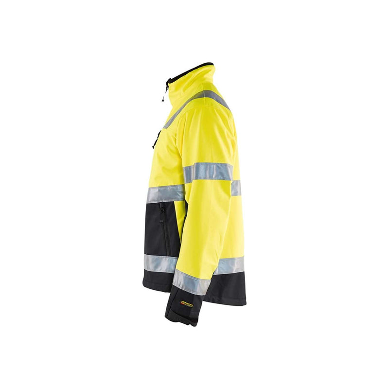 BLÅKLÄDER softshell jakke Hi-Vis gul/sort 4900