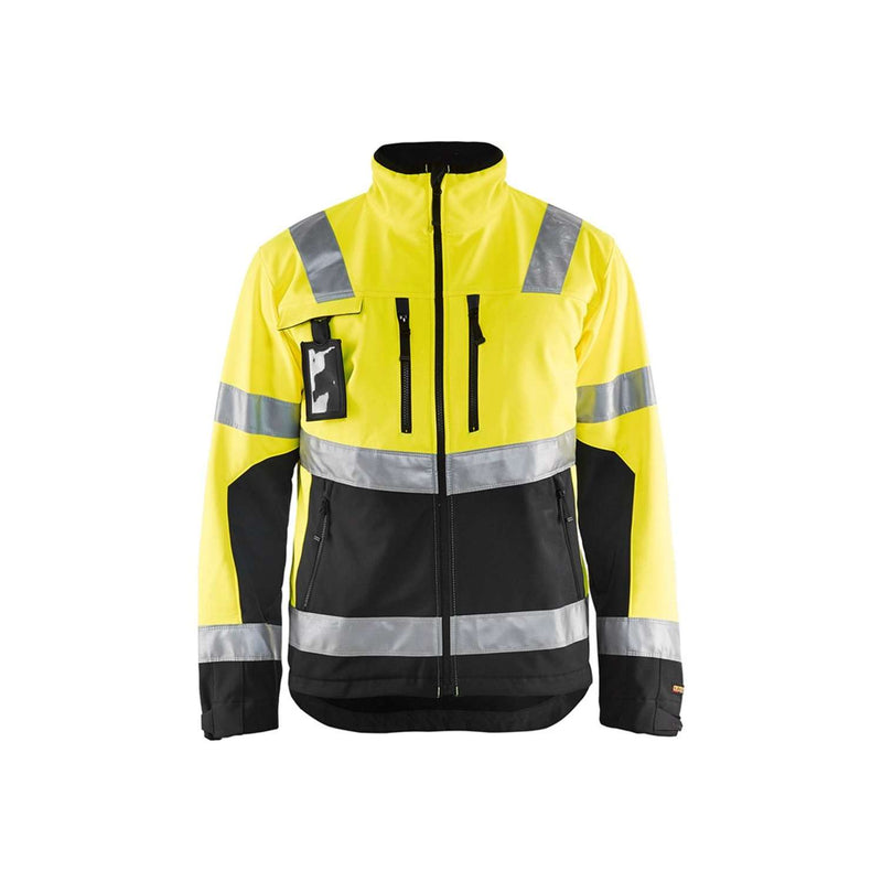 BLÅKLÄDER softshell jakke Hi-Vis gul/sort 4900