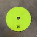 iTools slibepad til beton K50 125mm m/velcro Turtle grøn