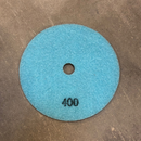 iTools slibepad til beton K400 125mm m/velcro Turtle blå