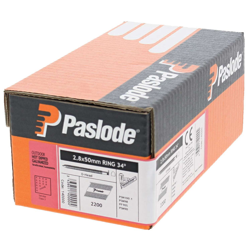 PASLODE ringsøm FH varm 2,8x75MM RING HDG 2200stk