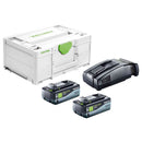 FESTOOL Batteri Energi-Set SYS 18V 2x8,0/SCA16